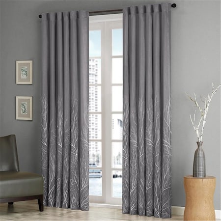 Madison Park Andora Window Panel, Grey - 95 in. MP40-1298